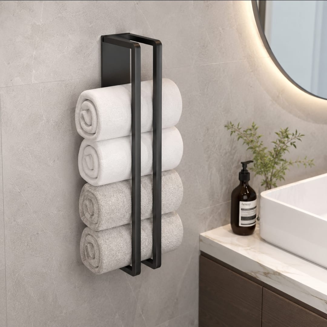 Wall-Mounted Towel Storage Rack