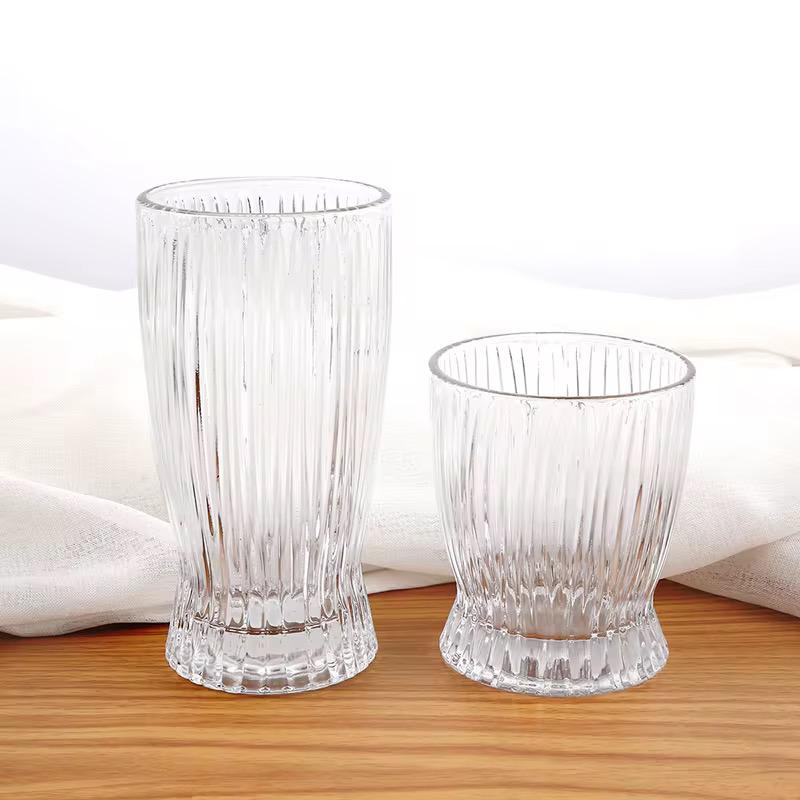 Vertical Stripe Glass Drinkware sets