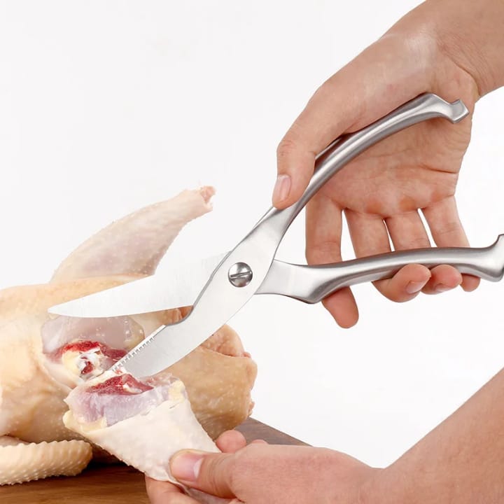 Multi-Functional Stainless Steel Chicken Bone Scissors, Extra Large Heavy-Duty Kitchen Shears for Home Use and BBQ