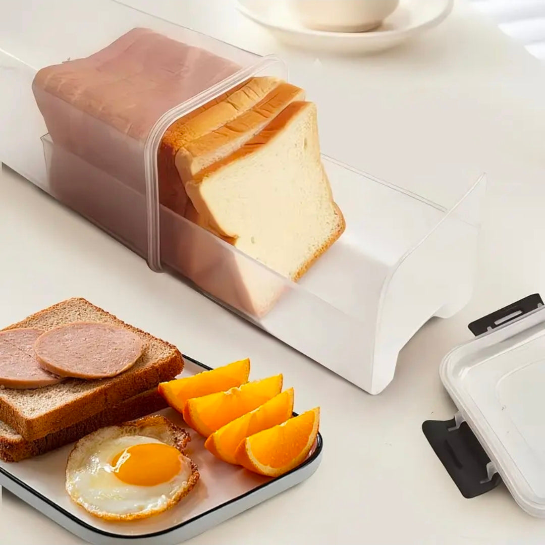 Bread storage container with a Tray And Airtight Lid