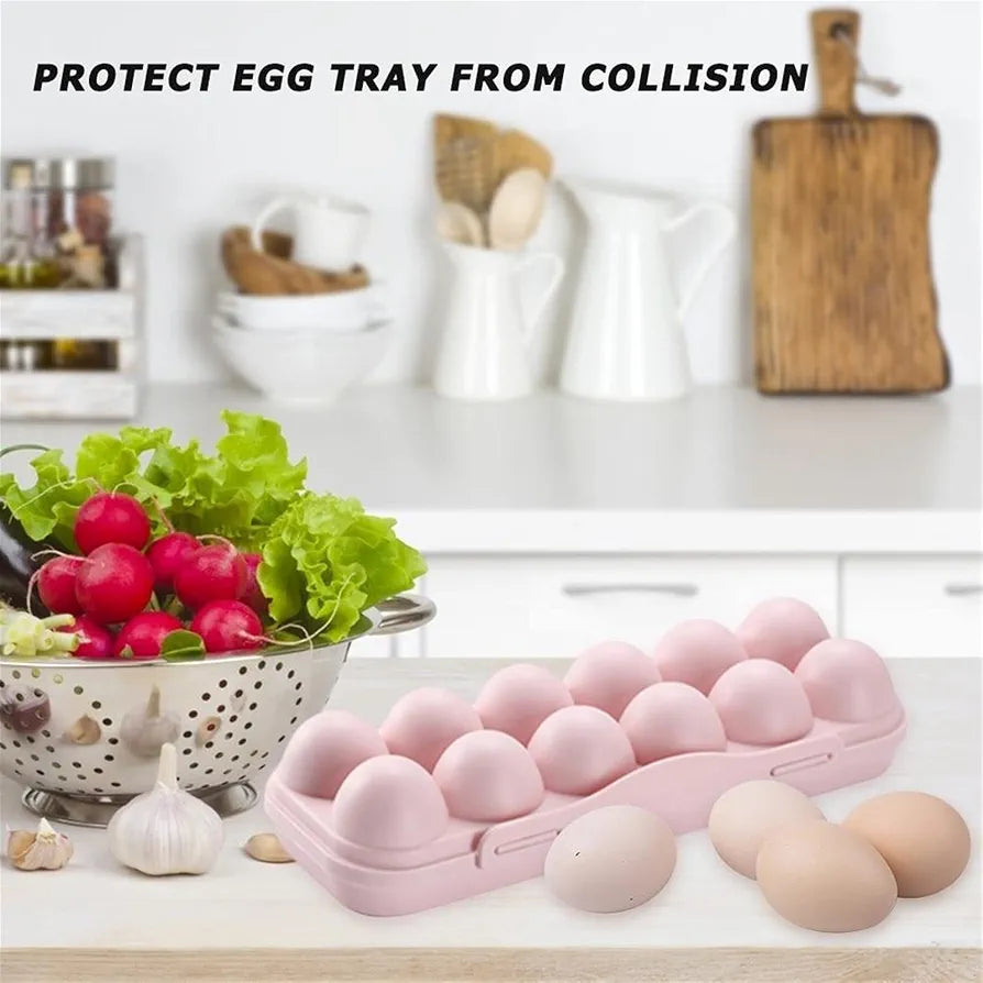 Stackable plastic egg storage containers