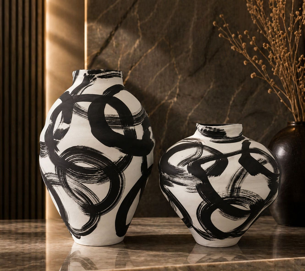 CJ-27 Artistic Vase Set (2pcs)