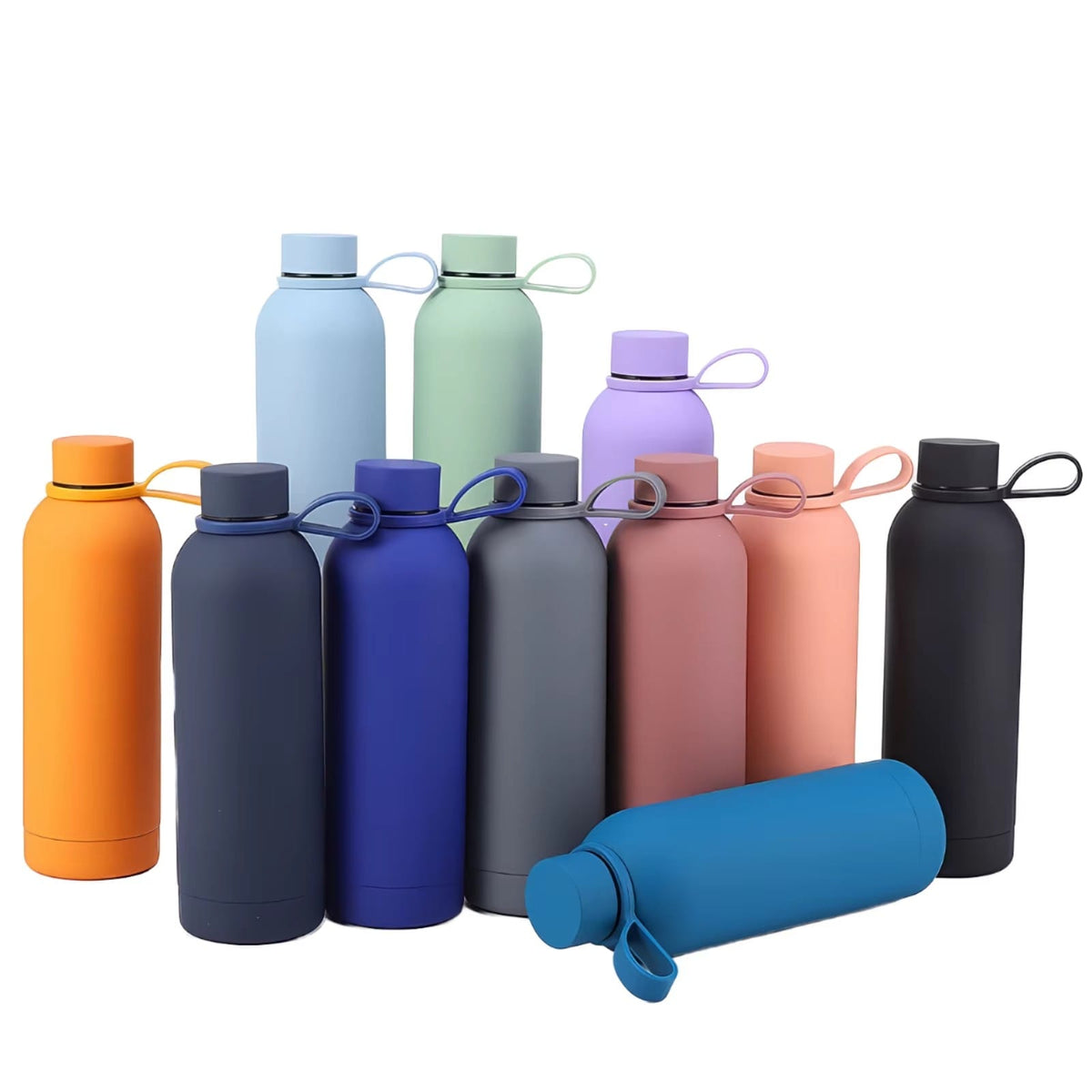 *500ml Vacuum Insulated Stainless Steel Water Bottle Skin Feel Thermal Flask Insulated Water Bottle For On The Go