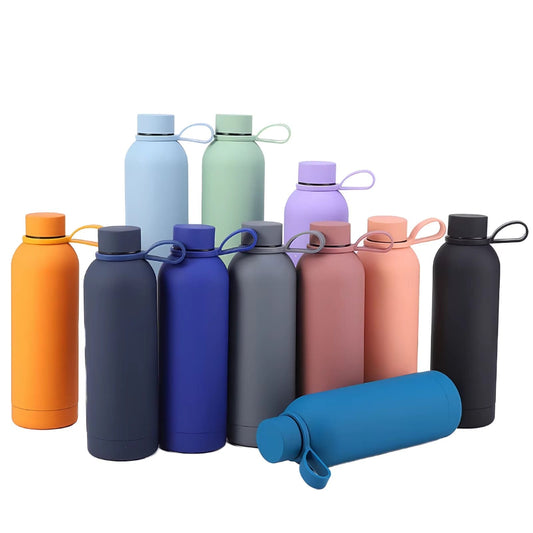 *500ml Vacuum Insulated Stainless Steel Water Bottle Skin Feel Thermal Flask Insulated Water Bottle For On The Go