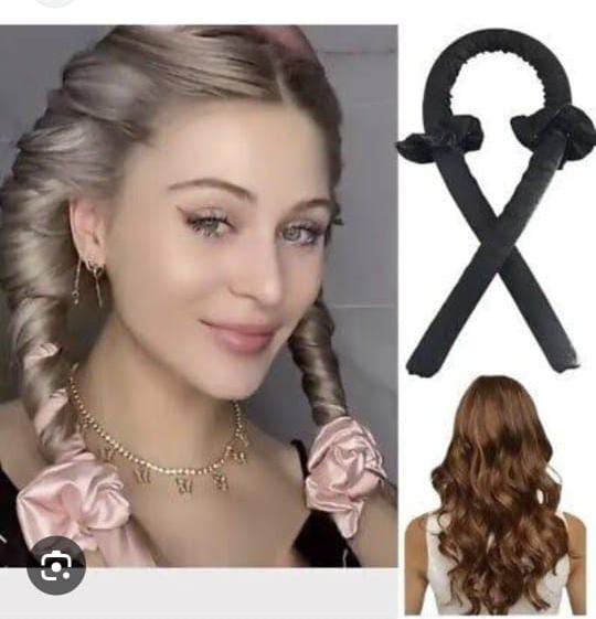 ✅Heatless curlers headband, comfortable silk hair curler for sleeping, curling set long short medium hair,heat curl rod with  hairpin and scrunchies DIY hairstyles