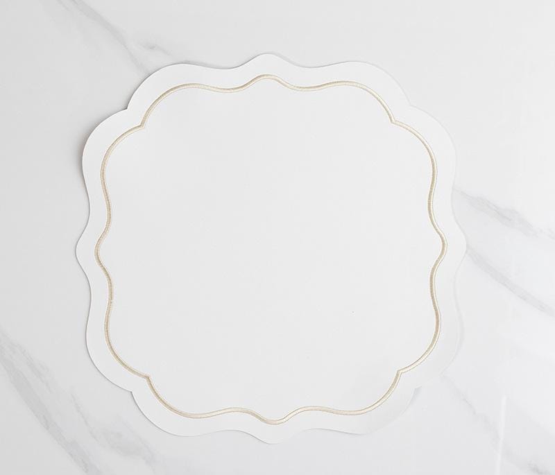 Modern Round faux leather PVC Table mats for Dinning