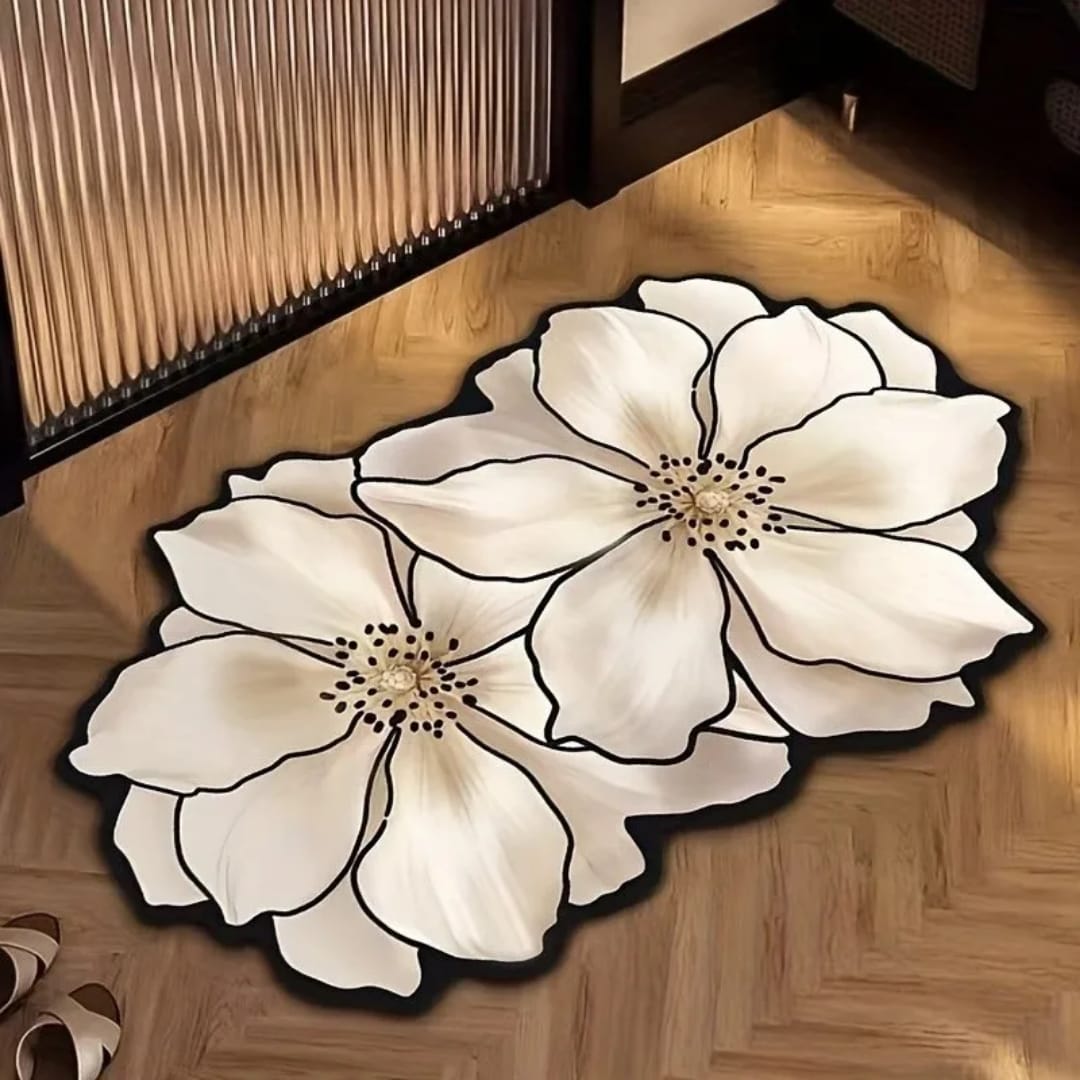 Diatom Mud Bath Mat Soft Non-Slip Rug, Super Absorbent Quick-Dry Bathroom Carpet for Shower Toilet Floor Pad