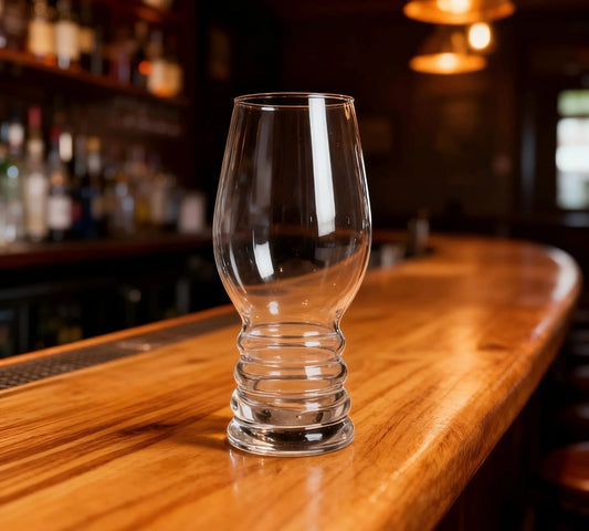 Stackable Tulip Glasses with Ridged Base