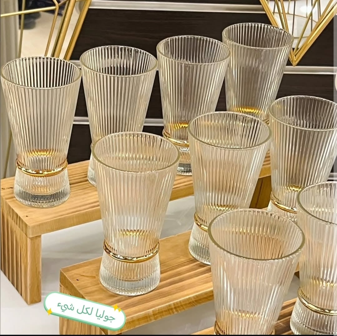 Nexus Luxe 6-Piece Hiball Glass Set 320 ml fusion of elegance and functionality