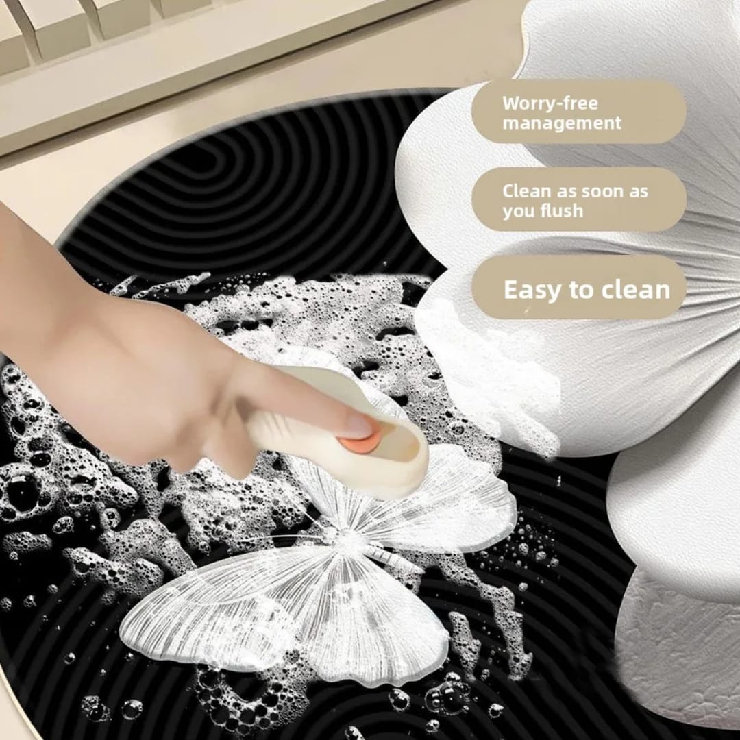 Diatom Mud Bath Mat Soft Non-Slip Rug, Super Absorbent Quick-Dry Bathroom Carpet for Shower Toilet Floor Pad