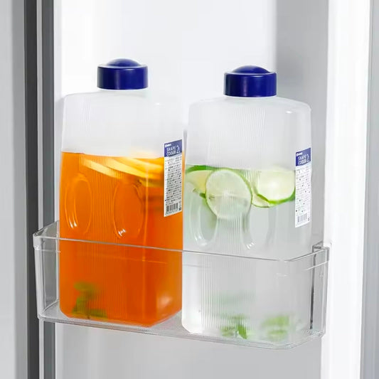 2L High-temperature Resistant Thickened Cold Water Bottle Anti-fall Fridge Side Cold Water Plastic Juice Anti-flavor Transfer