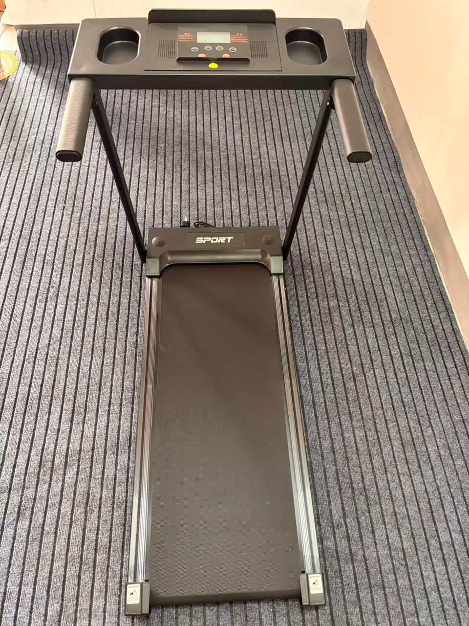 New Foldable Walking Pad / Treadmill With Bluetooth connectivity, manual incline option, and safety hand bars