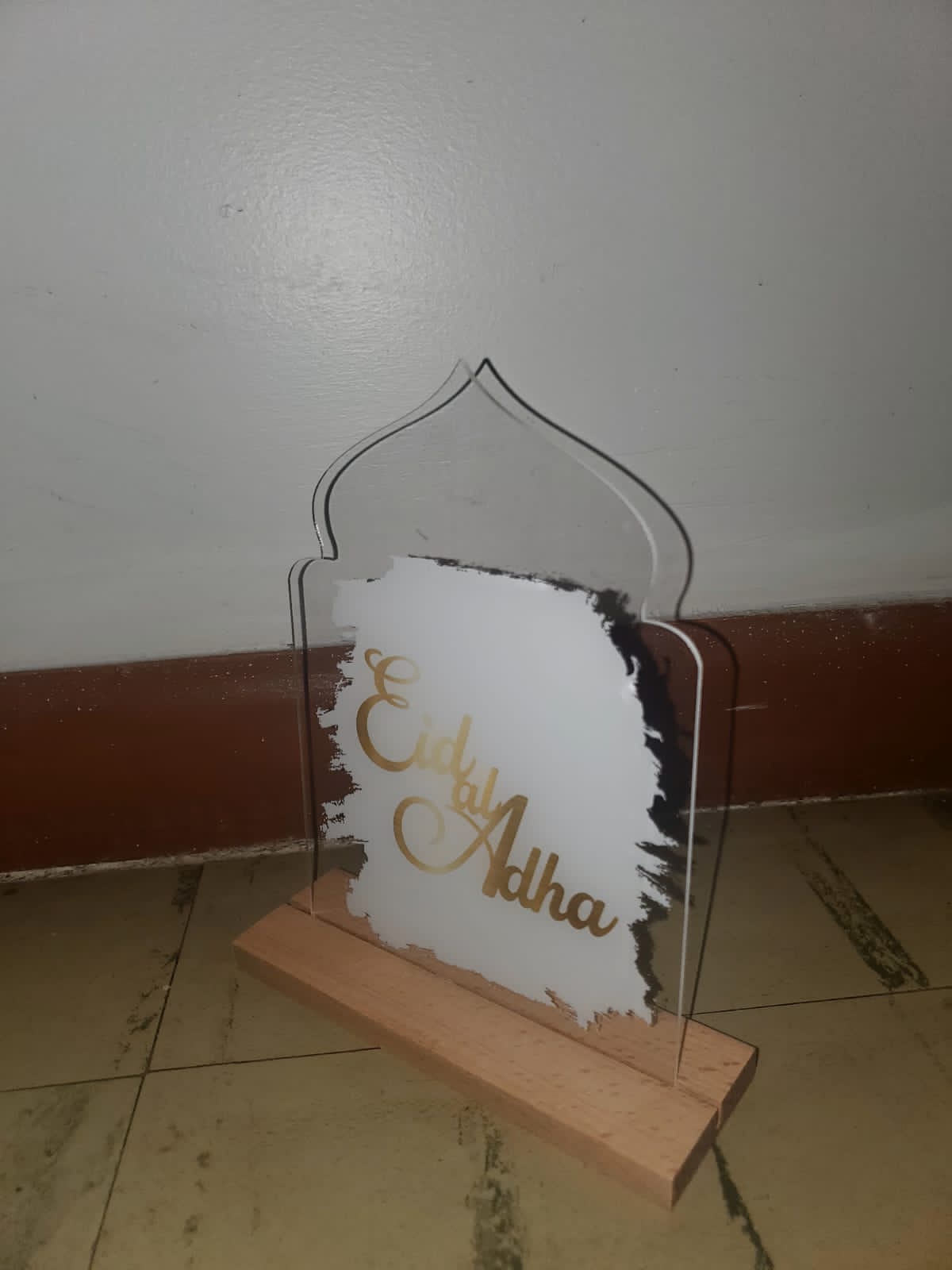 Acrylic Eid UL Adha Decor/ Eid Decor