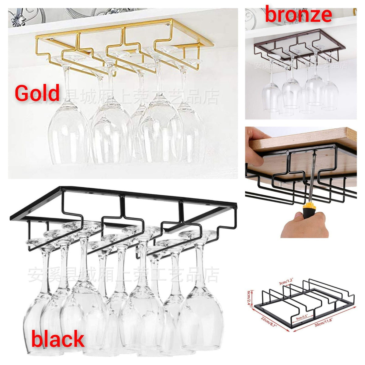 Mountable Creative Wine Glass Rack