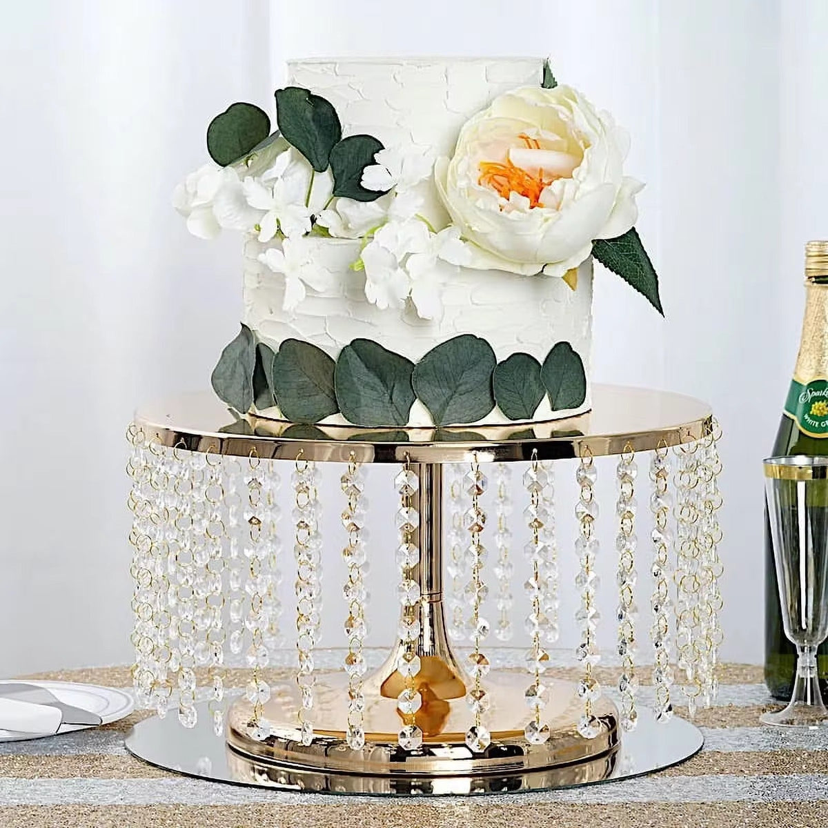 3Pcs Beaded Iron top cake stand