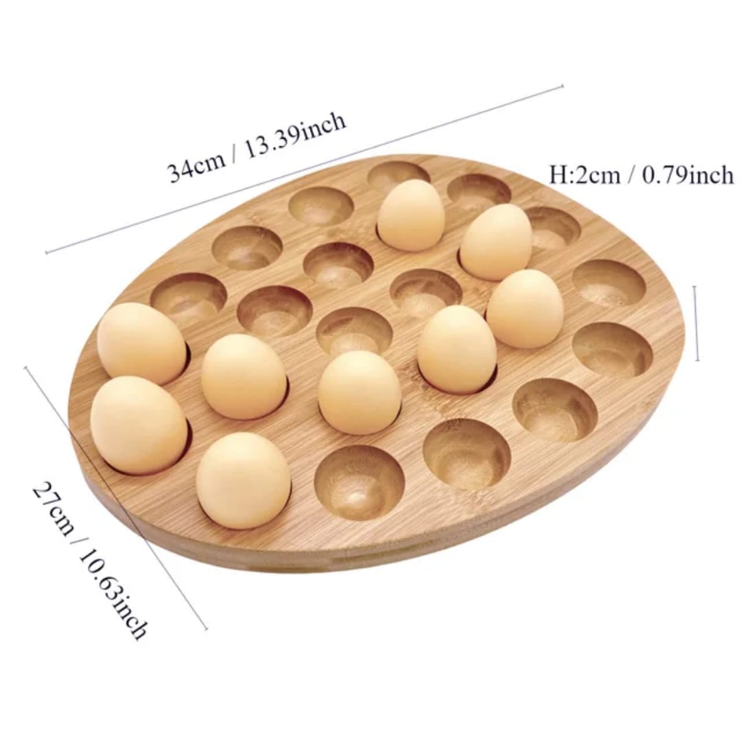 Wooden High Quality Egg Storage Box Eggs Tray Home Storage Rack Multi-Compartment Eggs Holder Kitchen Cooking Organizer Tools