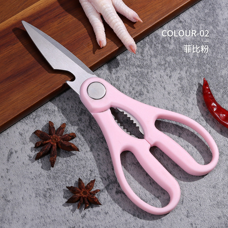 Stainless steel multi function kitchen scissors/shears