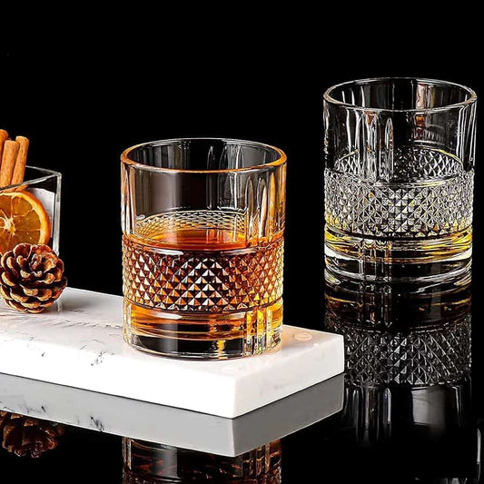 6pcs Crystals Vintage Whisky Glasses