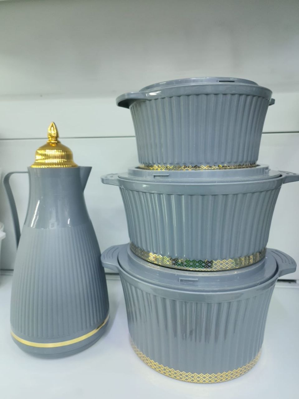 4pcs hot pot set with flask