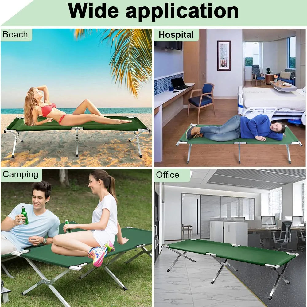 Foldable camping bed