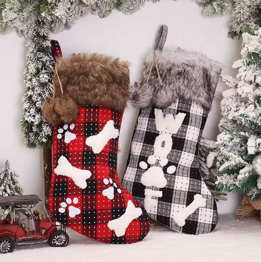 2pc Christmas decor socks