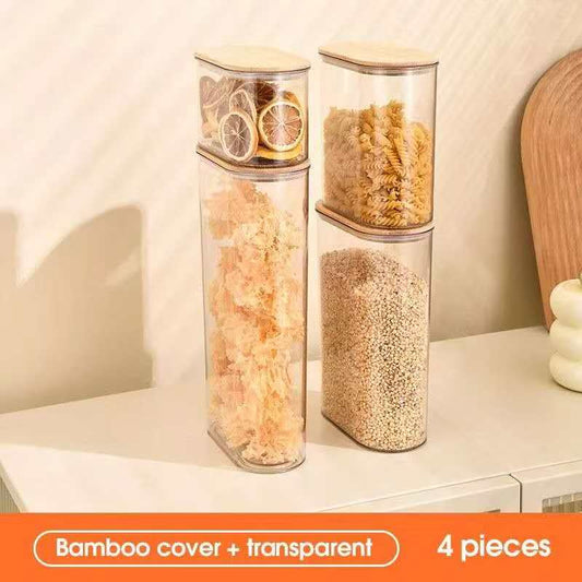4pcs set acrylic storage containers