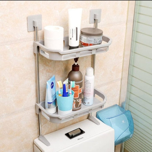 2 layer multi functional storage rack for kitchen and bathroom
