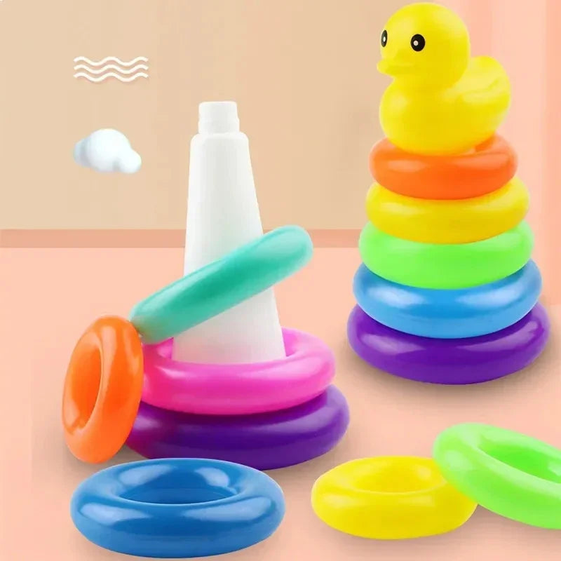 Kids stacking towers