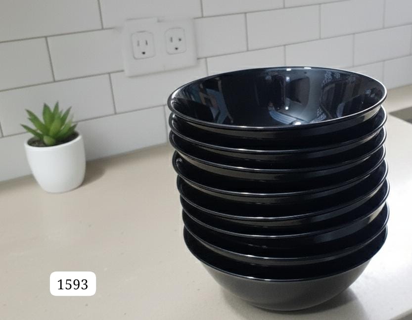 Black themed bowls