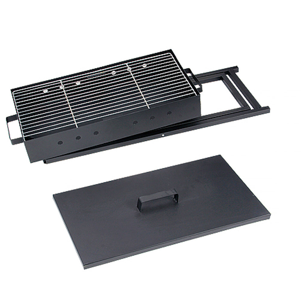 Outdoor Camping Folding Barbecue Grill with manual Air Blower
