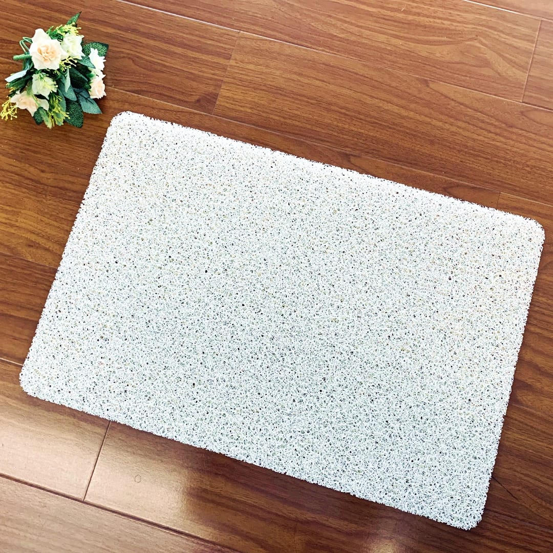 Loofah bath mat with drainage easy to clean and washable for bathroom