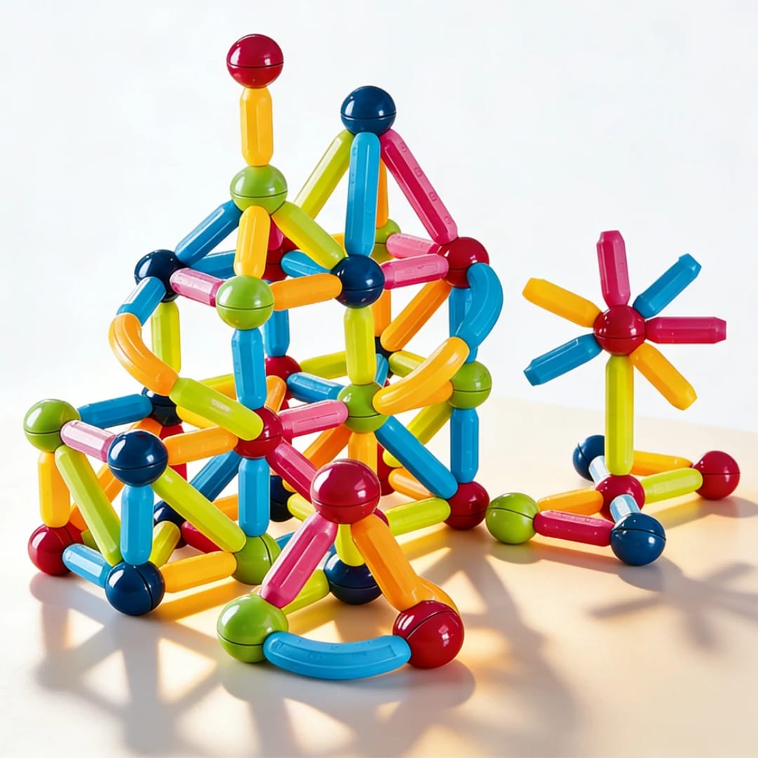 64 Magnetic Sticks and balls sets
