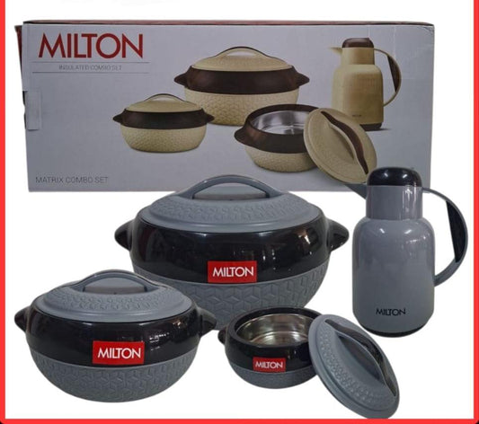 PLASTIC  DESIGNER HOTPOT  MILTON - MATRIX COMBO SET