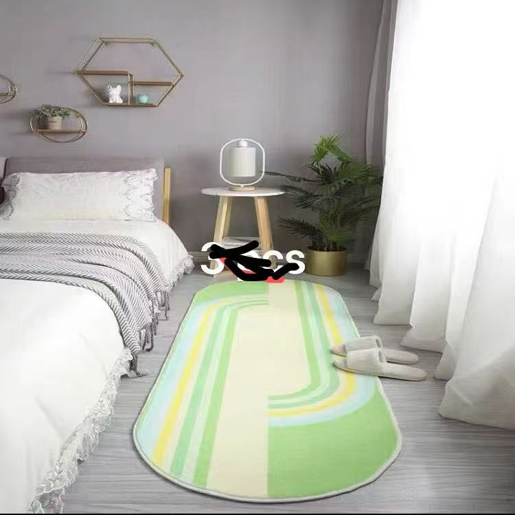 Non Slip Absorbent bedside mat Soft luxurious 60*180 cm