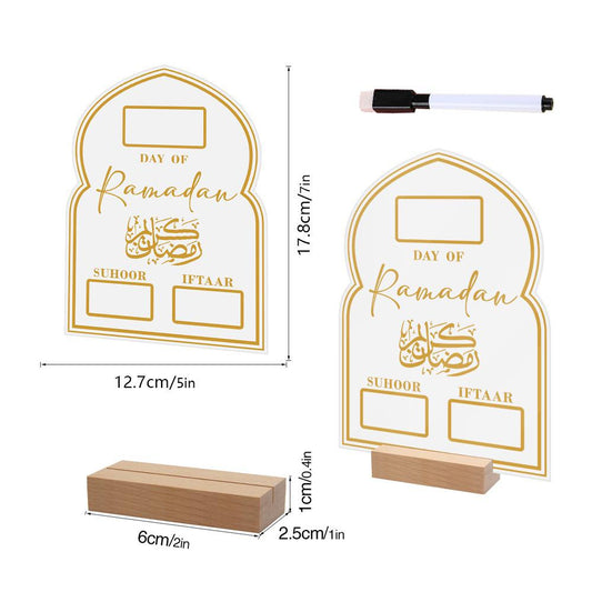 Acrylic Ramadan Calendar/ Ramadan Decor