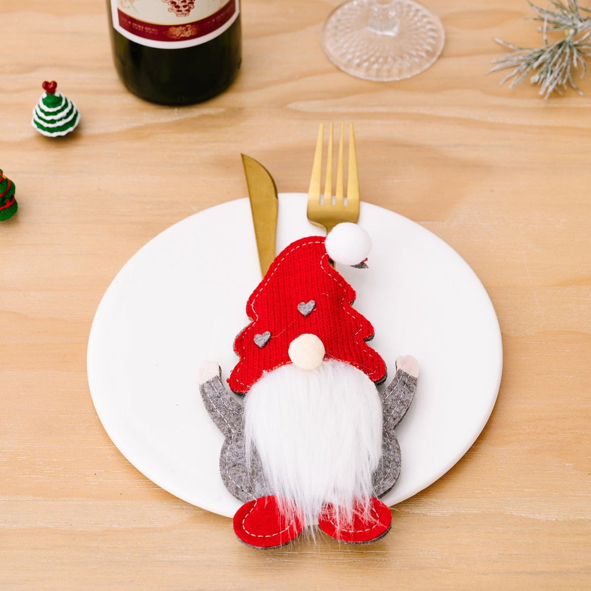 Christmas Gnome Cutlery Holders