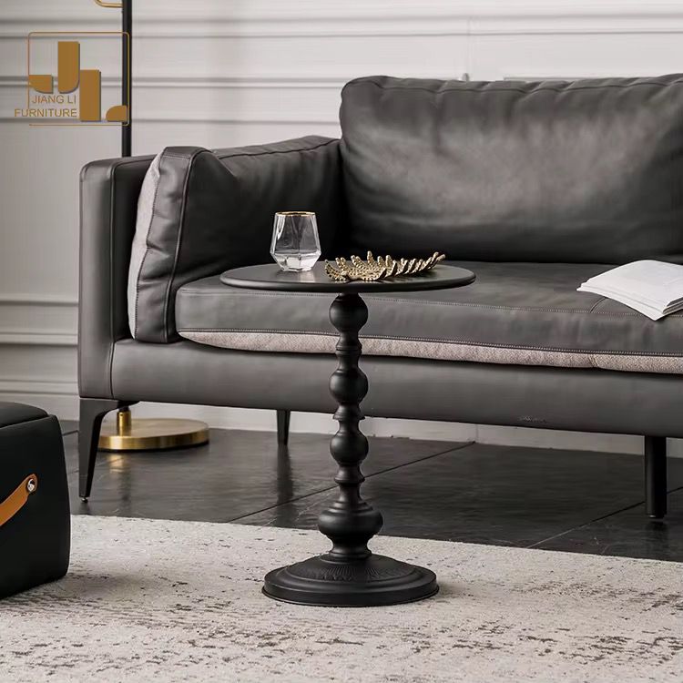 Modern Iron Frame Accent Side Table