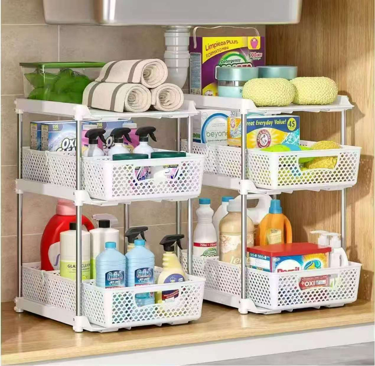 2 pcs set Quality multifunctional pull out rack