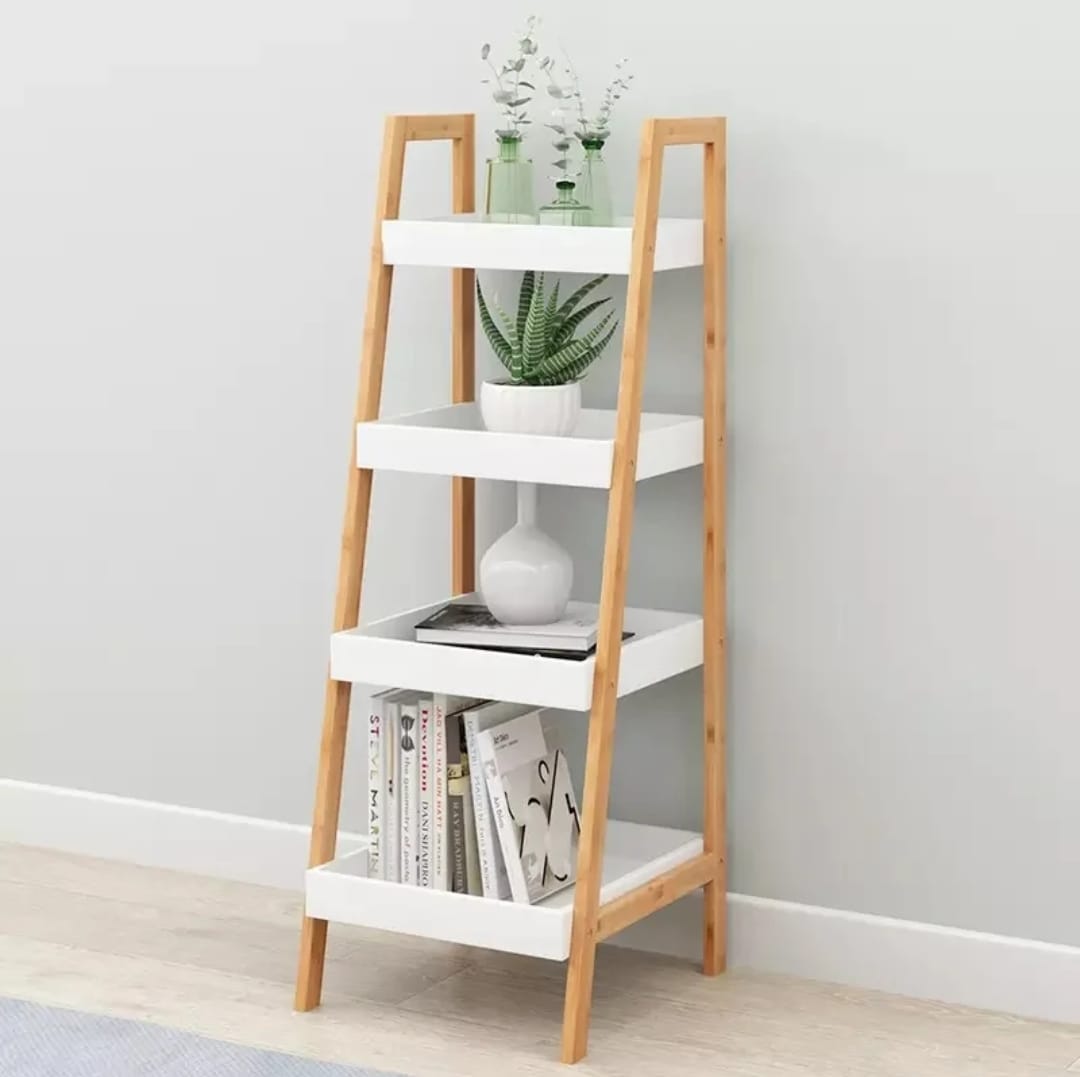 Wood  Storage Display Shelf Wood Storage Rack / Home Office Bookshelf/Plant Flower Stand