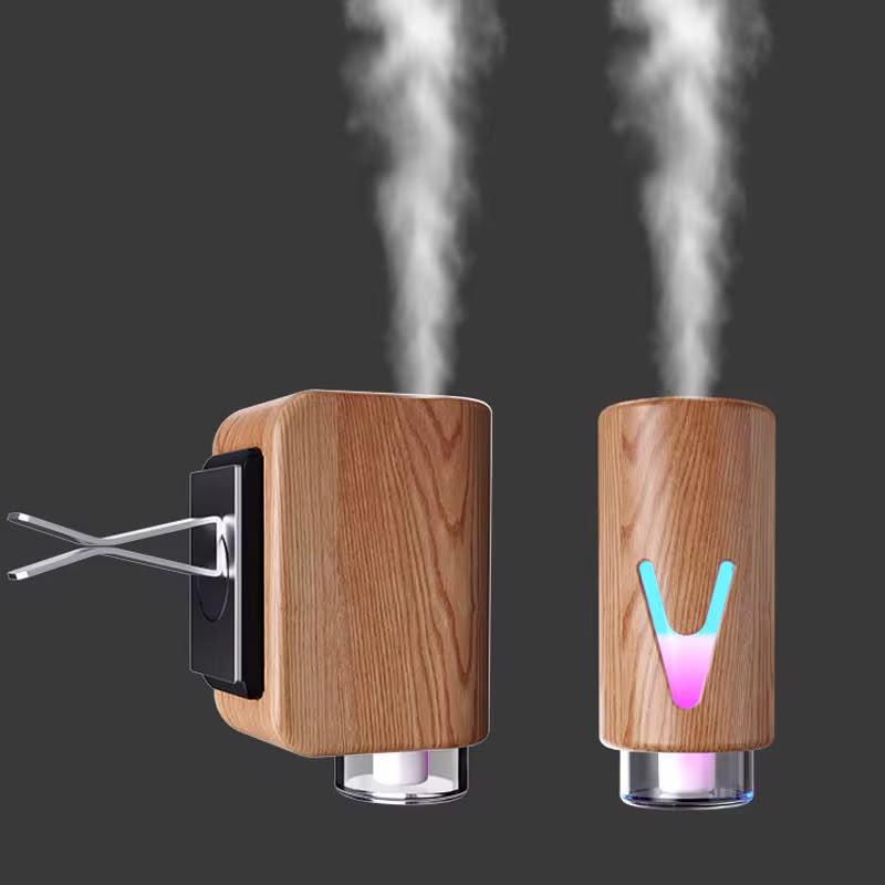 Smart Magnetic Car Diffuser with Ambient Lighting and 5 Bottles of replacement oils