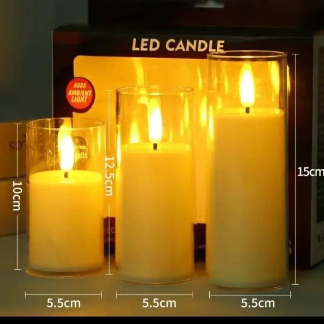 3PCS SET LED CANDLES