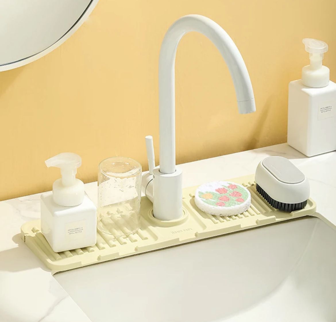 Silicone Faucet Mat Sink Splash Guard /Drainage Pad
