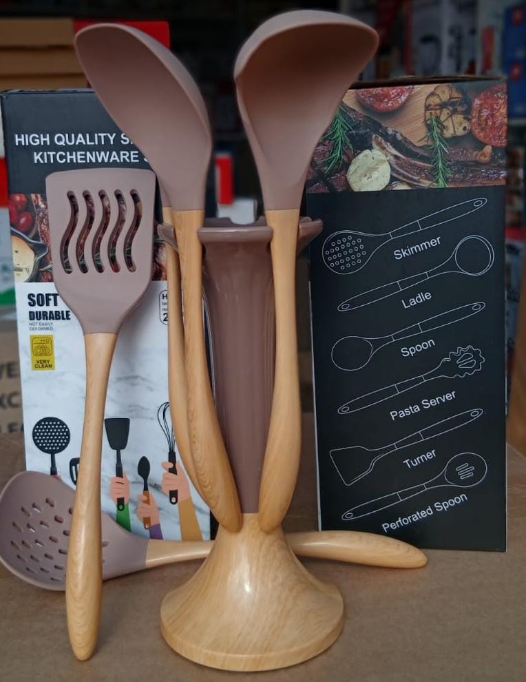 Modern stylish wooden handles