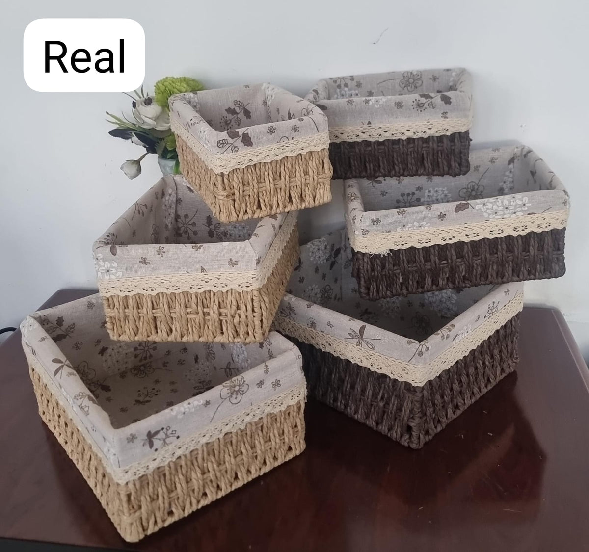 3-in-1 Woven Basket Organizers