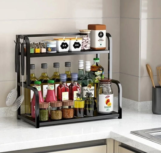 2-tier Metallic spice rack