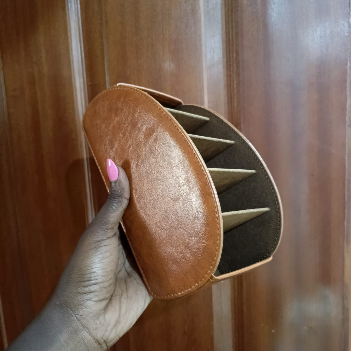 Pu Leather Remote Control Holder Storage