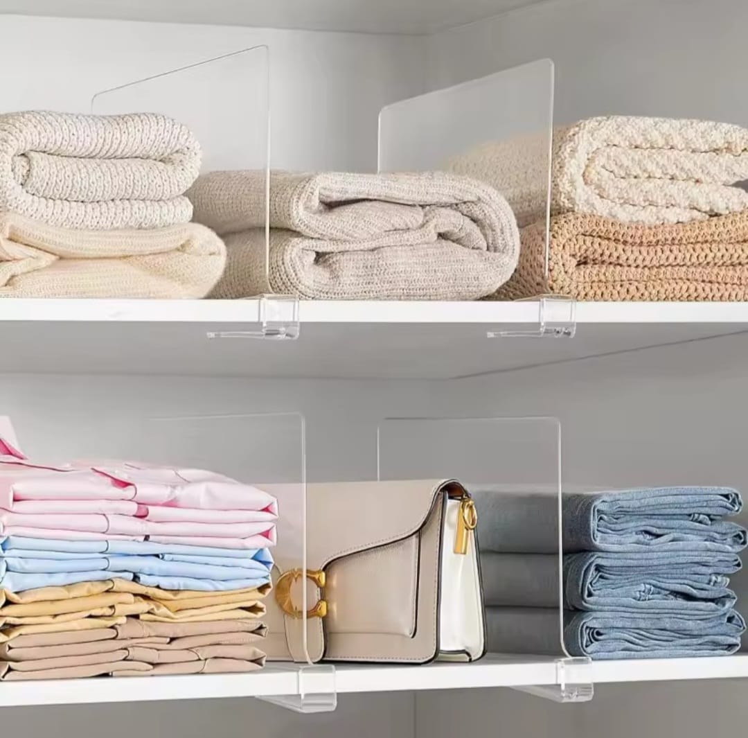Acrylic closet jeans dividers
