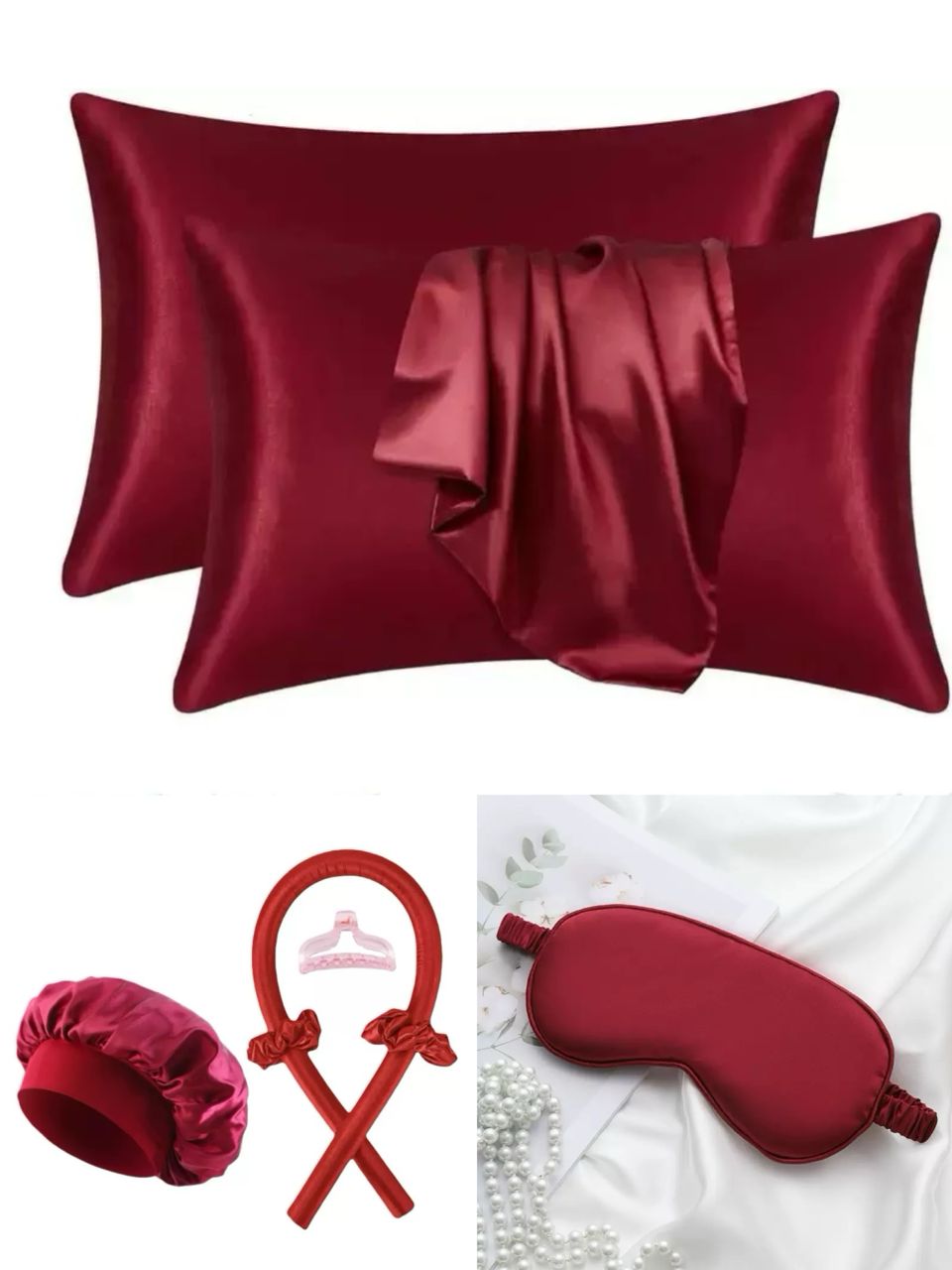 7 in 1 Ladies sleeping silk night set