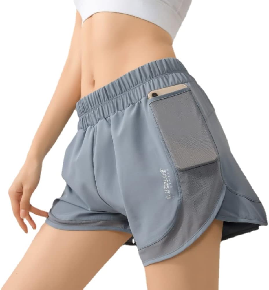 2 in 1 Womens Gym Short