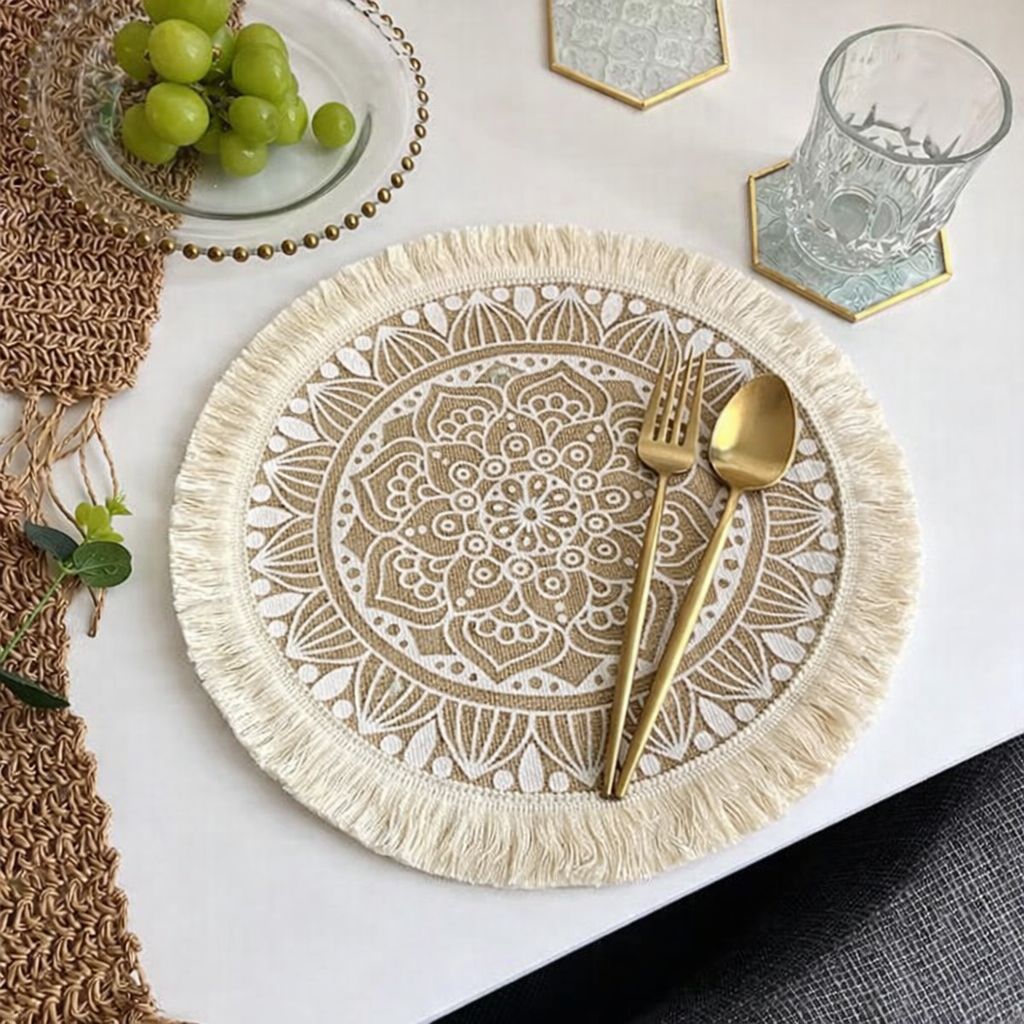 Boho Style Jute Table Place Mats